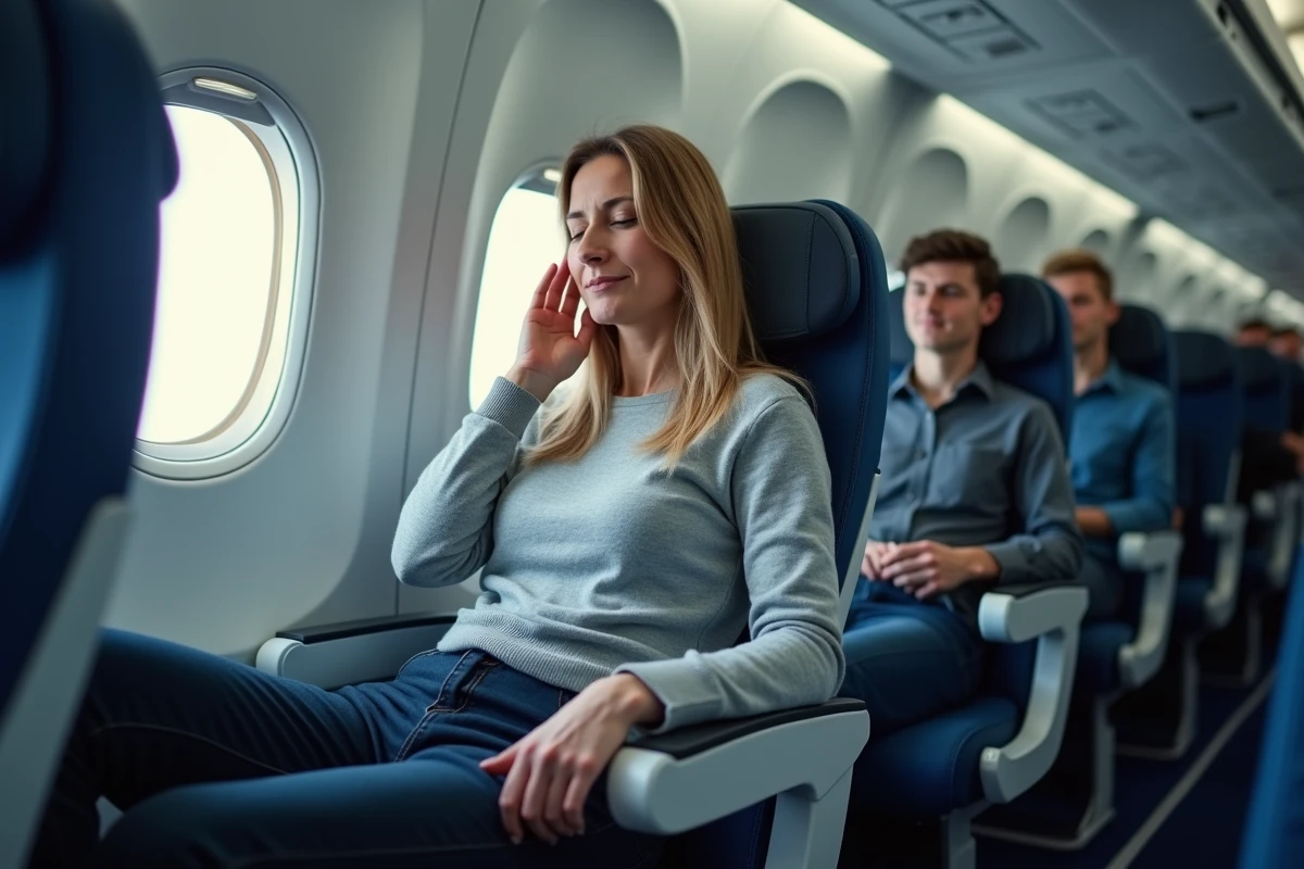 Positionnement dans l&rsquo;avion pour éviter les douleurs aux oreilles